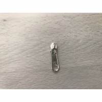 Zipper Schieber Bügel für schmale Reißverschlüsse - Bügel silber Bild 1