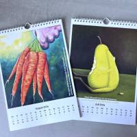 Kunztdruck-Froschkunzt-Kalender 2024, Kalender, Wandkalender, Kalender A4, lustiger Kalender, Froschkalender, Frosch Bild 2