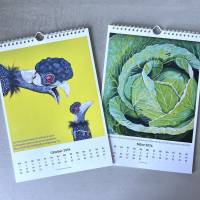 Kunztdruck-Froschkunzt-Kalender 2024, Kalender, Wandkalender, Kalender A4, lustiger Kalender, Froschkalender, Frosch Bild 5