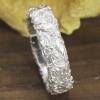 Ring aus Silber 925/-. Knitterring, ca 6 mm Bild 5