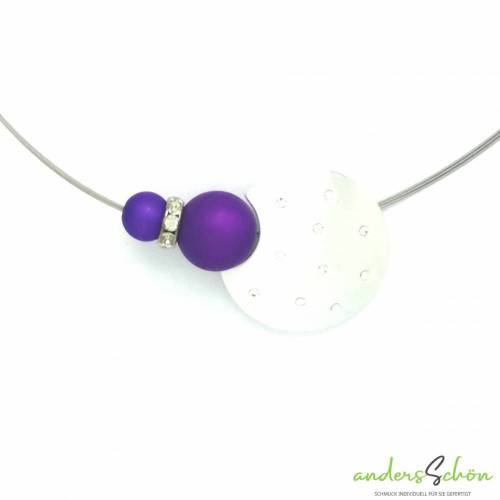 Strass-Mond in silber