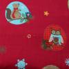 Stoff Weihnachten  winterlich mit Eichhörnchen und Eulen  Baumwolle Swafing 145 cm Breite Bild 2