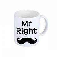 Mr Right, Mrs Always Right, Druck auf Tassen, Partner Tassen, couple, Ehe Tassen, 2 Tassen im Set Bild 1