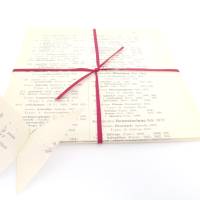 Origamipapier aus alten Buchseiten 17 x 17 cm, Faltpapier für Origami, Upcycling aus Büchern Bild 4