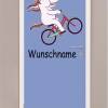 Liebevolles Wandtattoo Einhorn  mit Fahrrad,konturgeschnitten in 6 Größen ab 20 cm B x 20 cm H Bild 4