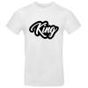 King und Queen T-Shirts, Pärchen, schwarz, weiß Bild 2