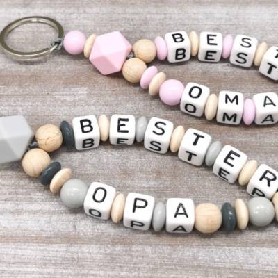 Schlüsselanhänger bester Opa & beste Oma Geschenkidee 