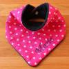 Halstuch für Kinder pink Sterne Fleece blau mit Namen personalisiert / Kinderhalstuch / Babyhalstuch Bild 1
