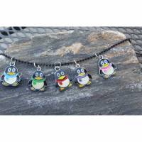Pinguin mit Schal in verschiedene Farben Halskette Bild 1