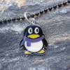 Pinguin mit Schal in verschiedene Farben Halskette Bild 3