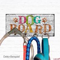 Hundegarderobe DOG BOARD Wandgarderobe, Leinenhalter┊tolle Geschenkidee für Hundeliebhaber Bild 3