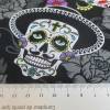 Baumwolle Baumwollstoff Totenkopf skulls Schädel  schwarz, multicolor Oeko-Tex Standard 100(1m /9,-€) Bild 4