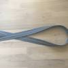 Metallisierter Endlosreißverschluss inkl. 3 Zippern schmal blau - Spirale silber Bild 3