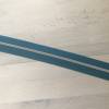 Metallisierter Endlosreißverschluss inkl. 3 Zippern schmal petrol - Spirale silber Bild 2