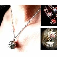 Halskette, Damenkette,Herz,  Kette mit Leuchtkugel,Kette ,nachtleuchtend Bild 1
