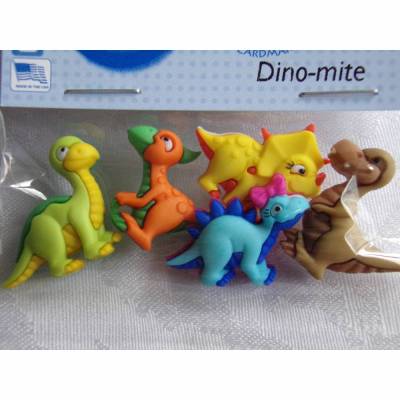 Dress it up Knöpfe   Dinos  (1 Pck.)  Dino-mite
