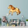 Liebevolles Wandtattoo Pony für das Kinderzimmer, Spielzimmer,konturgeschnitten in 11 Größen ab 30 cm B x 25 cm H Bild 2