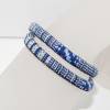 Armband gewebt Azteken blau mit Edelstahl Magnetschließe Bild 4