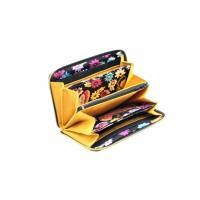 Damen-Geldbörse "Clara"- ein Portemonnaie mit einer besonders schönen Farbkombination und umlaufenden Reißversch Bild 3