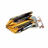 Damen-Geldbörse "Clara"- ein Portemonnaie mit einer besonders schönen Farbkombination und umlaufenden Reißversch Bild 4