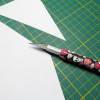 Cutter, Papiermesser mit Fimo Griff Scull und Rose Bild 4