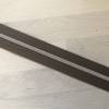 Metallisierter Endlosreißverschluss inkl. 3 Zippern schmal braun - Spirale silber Bild 2