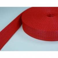Gurtband 25 mm breit - Rot Bild 1