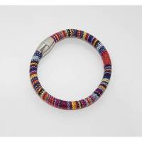 Armband gewebt Inka multifarben mit Edelstahl Magnetschließe Bild 1