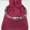 Armband gewebt Inka multifarben mit Edelstahl Magnetschließe Bild 2