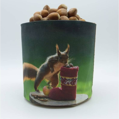 Weihnachtsutensilo, Utensilo mit Eichhörnchen, Nikolaus, Unikat hessmade