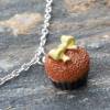 3D Muffin mit Schleife   Halskette  kawaii sweet Bild 2