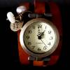 Armbanduhr, Wickeluhr, Uhr, Damenuhr, Lederuhr, Vintage-Stil,carpe diem, Zuchtperlen,Auswahl Bild 4