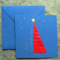 Minimalistische Weihnachtskarte - Tannenbaum Bild 1