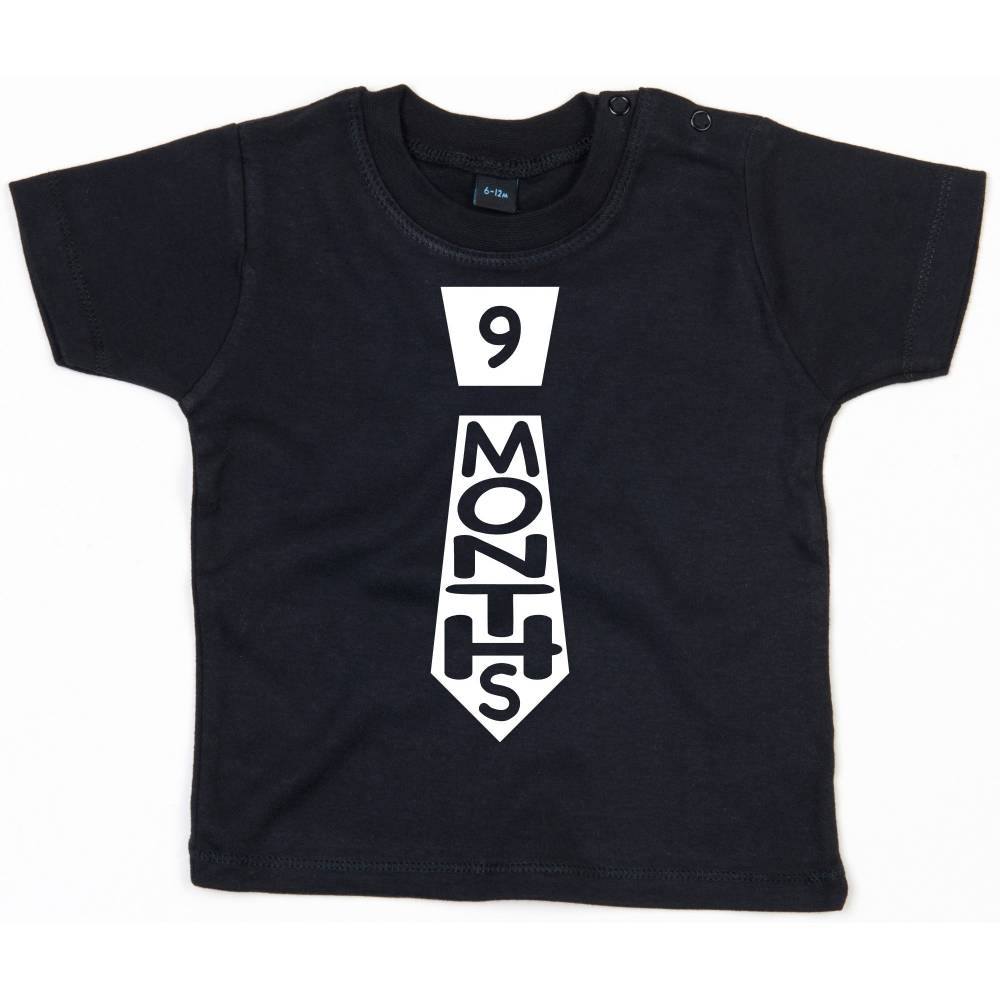 Baby T-Shirt, Meilenstein T-Shirt, neun Monate alt, Junge,