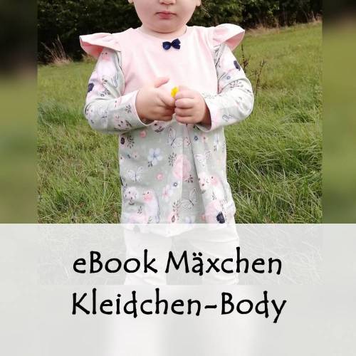 eBook Kleidchen-Body Mäxchen Gr. 44-110 A4 & Großformat