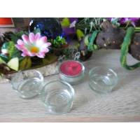 Glas für Teelichter 10 Stück zum Basteln oder dekorieren - Advent - Weihnachten - Teelichtgläser Bild 1