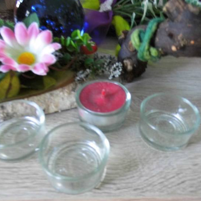 Glas für Teelichter 10 Stück zum Basteln oder dekorieren - Advent - Weihnachten - Teelichtgläser