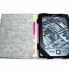 aufklappbare eReader eBook Reader Tablet Hülle Hund Stickerei Wollfilz Filz Maßanfertigung bis max. 8,0" Bild 3