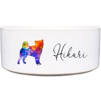 Keramik Futternapf SHIBA INU ︎ personalisiert ︎ Hundenapf mit Name Bild 1