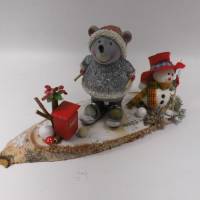 Weihnachtsdeko - Maus auf Ski - Geldgeschenk zu Weihnachten oder für den für Wintersport - Geschenkidee Bild 1