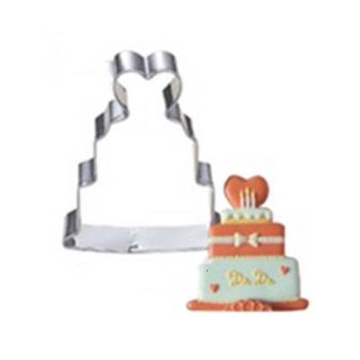 Ausstechform Kuchen,  Edelstahl, Plätzchen, Form für Gebäck, backen, Formen,  71x59 mm