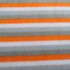 Nicki Baumwolle Streifen 5mm orange - weiß- grau Oeko-Tex Standard 100   (1m/12,-€) Bild 4