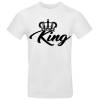 T-Shirt King und Queen, Krone, Partnershirts, schwarz, weiß Bild 2