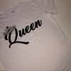 T-Shirt King und Queen, Krone, Partnershirts, schwarz, weiß Bild 6