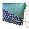 Handmade Korktasche Damentasche mit Anker Stoff + Kork Crossbag Crossbody Bag nachhaltig vegan und fair Bild 6