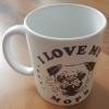 Kaffeetasse, "I love my Mops", Mopsliebhaber, Geschenkartikel, Hundeliebhaber, Hundebesitzer Bild 2