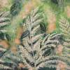 Frosted fern and falling leaves - Acrylbild mit Farn und fallenden Blättern, versehen mit irisierendem Glitter Bild 2