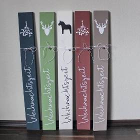 Holzschild zum Anlehnen "Weihnachtszeit" aus der Manufaktur Karla