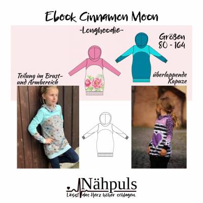 Ebook Longhoodie Cinnamon Moon Gr. 80 - 164