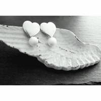 Ohrringe "Herz mit Perle" Bild 1